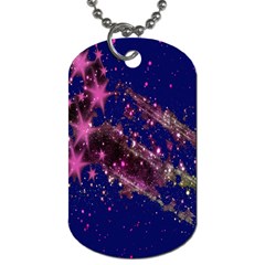 Stars Abstract Shine Spots Lines Dog Tag (two Sides)