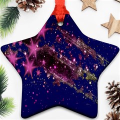 Stars Abstract Shine Spots Lines Star Ornament (two Sides) by Simbadda