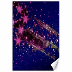 Stars Abstract Shine Spots Lines Canvas 20  X 30  