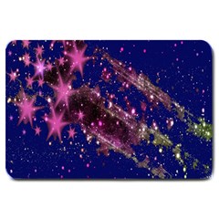 Stars Abstract Shine Spots Lines Large Doormat 