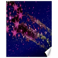 Stars Abstract Shine Spots Lines Canvas 11  X 14  