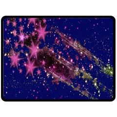 Stars Abstract Shine Spots Lines Fleece Blanket (large)  by Simbadda