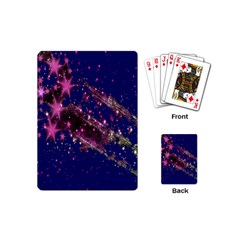 Stars Abstract Shine Spots Lines Playing Cards (mini)  by Simbadda