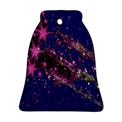 Stars Abstract Shine Spots Lines Ornament (bell)