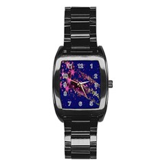 Stars Abstract Shine Spots Lines Stainless Steel Barrel Watch