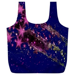 Stars Abstract Shine Spots Lines Full Print Recycle Bags (l) 