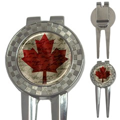 Canada Flag 3-in-1 Golf Divots by Valentinaart