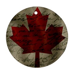 Canada Flag Round Ornament (two Sides) by Valentinaart