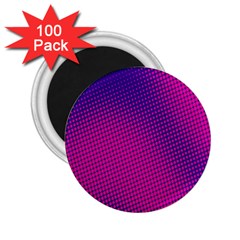 Retro Halftone Pink On Blue 2 25  Magnets (100 Pack) 