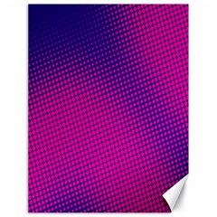 Retro Halftone Pink On Blue Canvas 18  X 24  