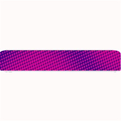 Retro Halftone Pink On Blue Small Bar Mats by Simbadda