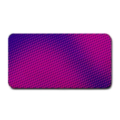 Retro Halftone Pink On Blue Medium Bar Mats by Simbadda