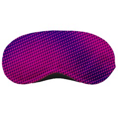 Retro Halftone Pink On Blue Sleeping Masks