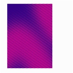 Retro Halftone Pink On Blue Large Garden Flag (two Sides)