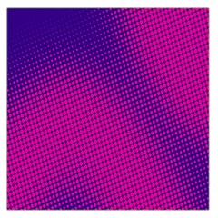 Retro Halftone Pink On Blue Large Satin Scarf (square)