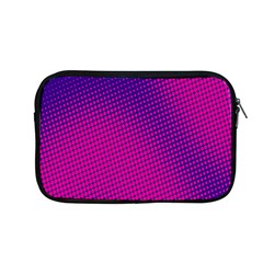 Retro Halftone Pink On Blue Apple Macbook Pro 13  Zipper Case