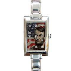 Lincoln Day  Rectangle Italian Charm Watch by Valentinaart