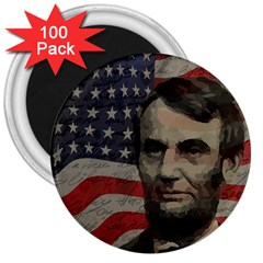 Lincoln Day  3  Magnets (100 Pack)