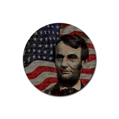 Lincoln Day  Rubber Coaster (round)  by Valentinaart