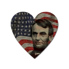 Lincoln Day  Heart Magnet