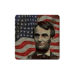 Lincoln Day  Square Magnet