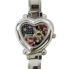 Lincoln Day  Heart Italian Charm Watch by Valentinaart