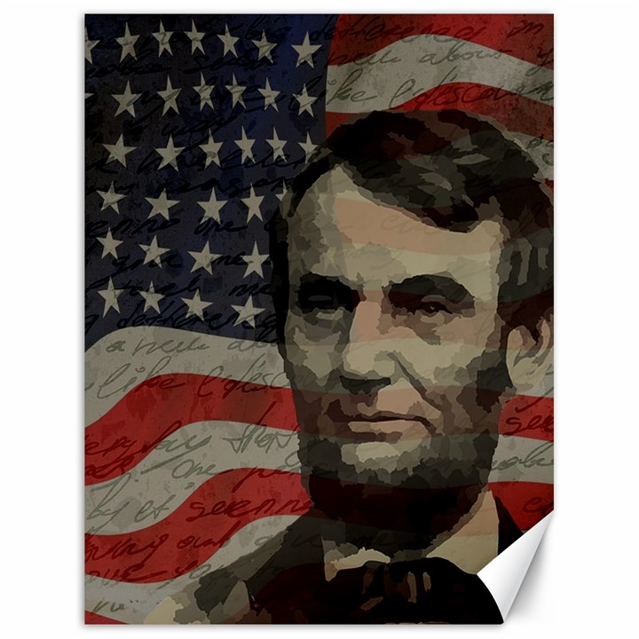 Lincoln day  Canvas 18  x 24  