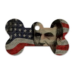 Lincoln Day  Dog Tag Bone (one Side)