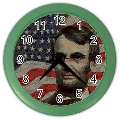 Lincoln Day  Color Wall Clocks by Valentinaart