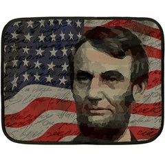 Lincoln Day  Double Sided Fleece Blanket (mini)  by Valentinaart