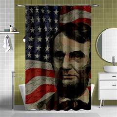 Lincoln Day  Shower Curtain 48  X 72  (small)  by Valentinaart