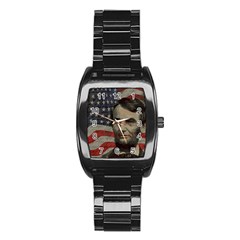 Lincoln Day  Stainless Steel Barrel Watch by Valentinaart