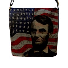 Lincoln Day  Flap Messenger Bag (l)  by Valentinaart