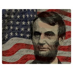 Lincoln Day  Double Sided Flano Blanket (medium)  by Valentinaart