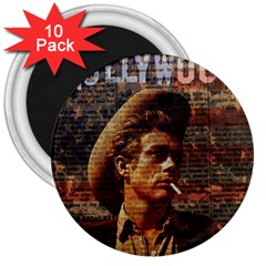 James Dean   3  Magnets (10 Pack)  by Valentinaart