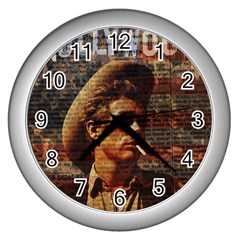 James Dean   Wall Clocks (silver)  by Valentinaart