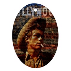 James Dean   Oval Ornament (two Sides) by Valentinaart