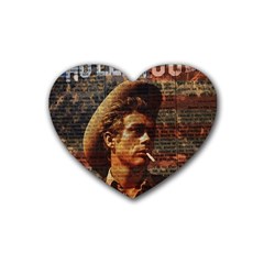 James Dean   Rubber Coaster (heart)  by Valentinaart