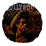 James Dean   Large 18  Premium Flano Round Cushions Front