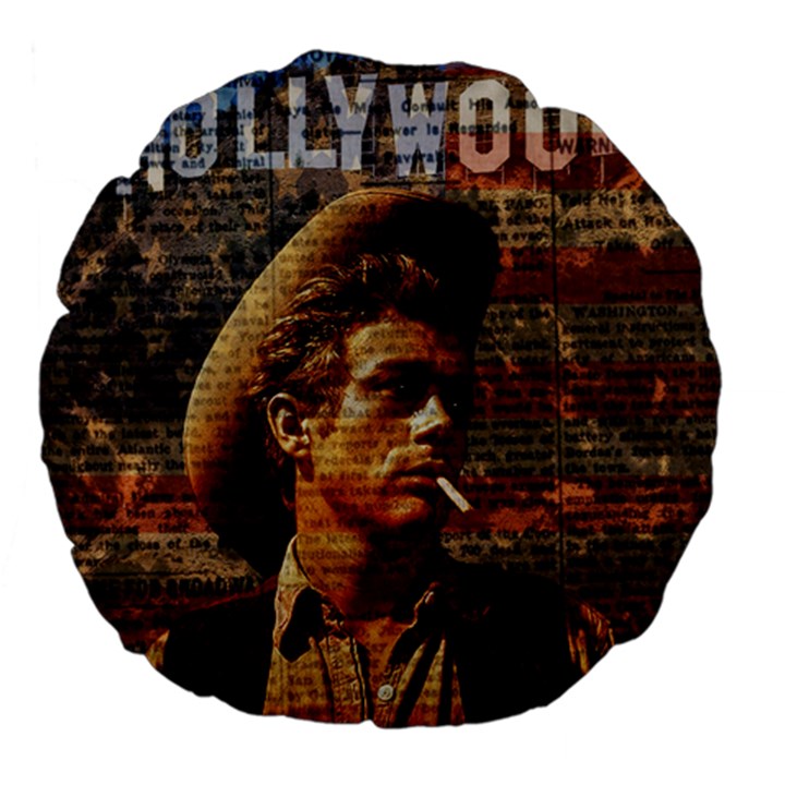 James Dean   Large 18  Premium Flano Round Cushions