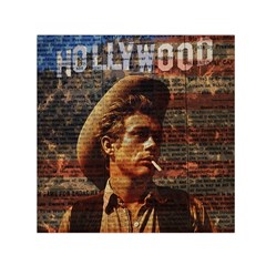 James Dean   Small Satin Scarf (square) by Valentinaart