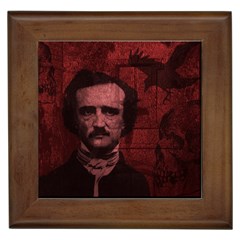 Edgar Allan Poe  Framed Tiles by Valentinaart