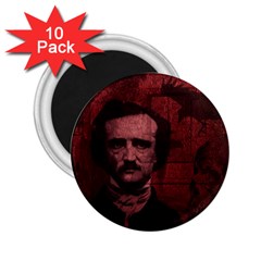 Edgar Allan Poe  2 25  Magnets (10 Pack)  by Valentinaart