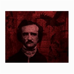 Edgar Allan Poe  Small Glasses Cloth by Valentinaart