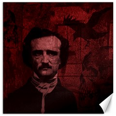 Edgar Allan Poe  Canvas 12  X 12   by Valentinaart