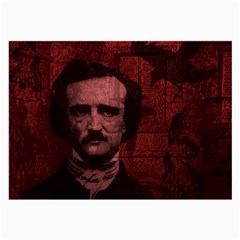 Edgar Allan Poe  Large Glasses Cloth (2-side) by Valentinaart