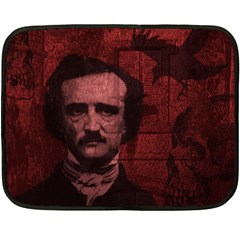 Edgar Allan Poe  Fleece Blanket (mini) by Valentinaart