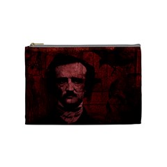 Edgar Allan Poe  Cosmetic Bag (medium)  by Valentinaart