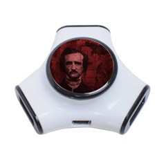 Edgar Allan Poe  3-port Usb Hub by Valentinaart