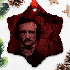 Edgar Allan Poe  Ornament (snowflake) by Valentinaart